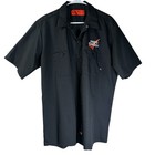Dickies Ls535 Men s Industrial Work Shirt Black Short Sleeve Smog Daddy Size Xl