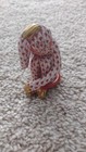 Herend Figurine- Monkey Thinking 15385 - Pink  Raspberry Fishnet