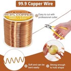 99 9 Pure Copper Wire  16 Gauge 102 Feet Solid Copper Wire For Jewelry Making