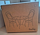 Maileg Dining Table Set  Bistro Table With Chairs  Miniature  Great Condition 