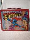 Vintage 1967 Superman Lunchbox W  Metal Thermos 