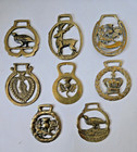 Brass Horse Harness Bridle Saddle Medallions Lot Of 8 Vintage