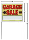 Garage Sale Sign W  Stake  14  X 22   fully Assembled With Metal Stake  10 Pack