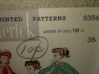 Vintage Butterick Fashion Doll 18  Sewing Patterns 8354 Uncut Cissy Revlon