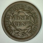 1853 United States Braided Hair Large Cent Copper Coin 1c Us Very Fine Condition