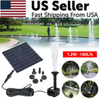 Solar Power Fountain Submersible Floating Water Pump Bird Bath Pond Garden Decor