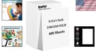 400 Sheets Heavyweight White Cardstock 8 5  X 11  - Ideal For Crafts   Printing