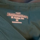 Fundamentals Unisex Green Solid Knit Polyester Scrub Set Top   Pants M