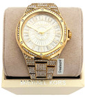 New Michael Kors Raquel Mk6991 Crystal Gold Dial Gold Tone 41 Mm Unisex Watch