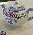 Vintage Luster Ware Child s Tea Set Teapot Creamer Cups 16 Pieces Japan