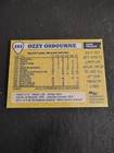Custom Ozzy Osbourne Trading Card And Novelty Guitar Pick 