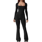 Female Jumpsuit Playsuit Daily Bodycon High Elasticity Romper Fall Winter