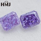 Radiant 5a Purple Color Loose Cubic Zirconia Aaaaa Brilliant Cz Stone Gemstone
