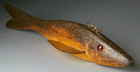 Vintage Michigan 12  Trout Fish Spearing Decoy  Folk Art Fishing Lure