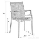Weave Mace Indoor outdoor Chair  with Arms 