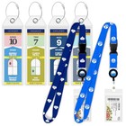 Cruise Luggage Tag Holders   Lanyards Set - Waterproof  Clear  Secure Tags  4 2