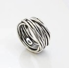 Solid 925 Sterling Silver Multi Layer Band Ring Boho Ring Handmade Ring All Size