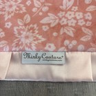 Minky Couture Baby Security Blanket Lovey Pink Flower Floral Soft Satin Trim