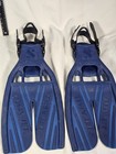 Scubapro Twin Jet Open Heel Scuba Pro Fins Blue Usa Diving Snorkeling 