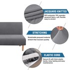 Jacquard Fabric Futon Cover Gray