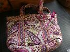 Vintage Vera Bradley Purple Paisley Quilted Handbag Purse