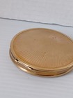 Vtg Richard Hudnut Signed Makeup Compact Gold Tone Art Deco Usa For Repair