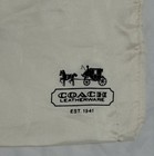 Coach New York Dust Bag For A Purse Ivory Drawstring Satin Handbag Cover 13 X16 