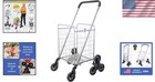 Silver Folding Stair Climber Cart With 6 Wheels  Ideal For Grocery   Laundry Use