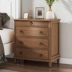 Bedroom Storage Dresser 3 4 Drawers With Cabinet Wood Furniture Bedroom Chest
