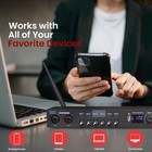 Pyle Uhf 2 Channel Wireless Handheld Microphone - Portable Digital Audio  black 