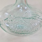 Vetreria Etrusca Italian Grapevine Wine Decanter Aqua Glass Bottle 9  Tall