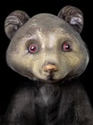 Baby Bear Coin Bank With Stopper Vintage Hard Plastic H7 5   x L5 5   x 4   