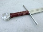 Handmade Replica Hema Arming Sword Carbon Steel Blade Wood Handle Leather Warped
