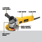 Dewalt 7 Amp 4 5 In  Small Corded Angle Grinder With 1-touch Guard