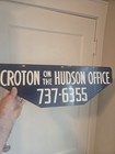 Double Sided Croton On The Hudson Metal Enamel Sign