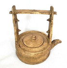 Vintage Singe Serving Oriental Tea Pot With Makers Mark On Bottom