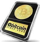 Bitcoin Coin In Clear Case Limited Edition Gold Coin
