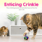 Cat Crinkle Ball Toy     12-pack Of 1 5  Soft  Lightweight Kitten And Cat Toys     S