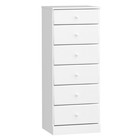 Tall Dresser Storage Chest 6 Drawer Bedroom Furniture Space Saving Organizer New