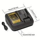 Battery Charger 12v-20v For Dewalt Dcb118 Dcb115 Dcb107 Dcb105 Dcb102 Dcb205 New