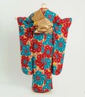 Furisode Kimono Coming-of-age Ceremony graduation Ceremony long-sleeved  red Flo