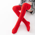 Women Warm Winter Knitted Socks Over Knee Long Thigh High Boot Soft Stockings Us