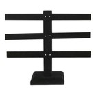 10 x9  Black Velvet 3 Tier Earring Stand Display Jewelry Showcase Hanging Stand