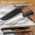 Outdoor Bowie Fixed Blade Knife - 5cr Steel Material  Abs Handle  2 Colors 