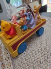 Vintage 1973 Walt Disney Productions Pooh   Friends Shape Fitter Truck Pull Toy