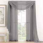 3 Piece Sheer Panel 2 Pieces 58  X 84  And Scarf Window 1 Pieces 37  X 216  C   