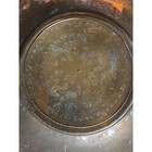 Vintage Hand Etched Copper Brass Plate Wall Hanging Middle Eastern Decor 12 Inch