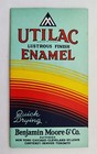 1952 Vintage Benjamin Moore Utilac Enamel Paint Sample Brochure Ad