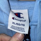 Champion Womens Powerblend Fleece Full Zip Hoodie Light Blue Xl Cpw254jk03