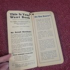 Clabber Girl Original  Baking Powder Note Packet With Tag Kitchen Collection 